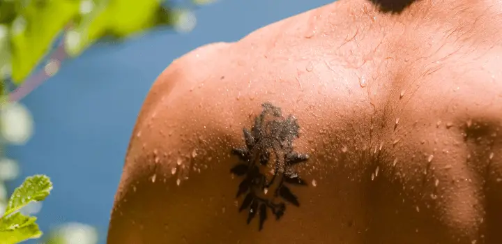 Avoid Direct Sunlight on Tattoo